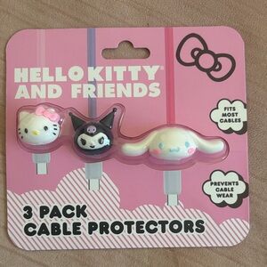 Sanrio Hello Kitty Pink Cable Protector Trio